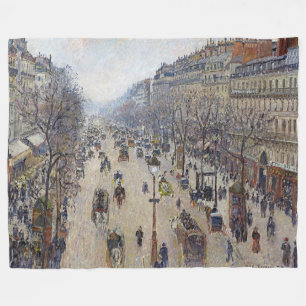 Camille Pissarro - Boulevard Montmartre, morgens Fleecedecke