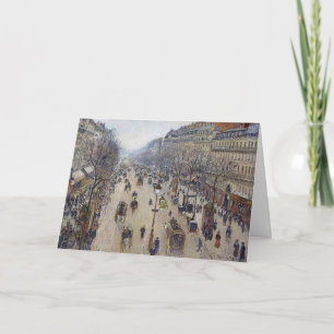 Camille Pissarro - Boulevard Montmartre, morgens Karte