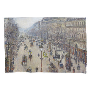 Camille Pissarro - Boulevard Montmartre, morgens Kissenbezug