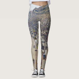 Camille Pissarro - Boulevard Montmartre, morgens Leggings