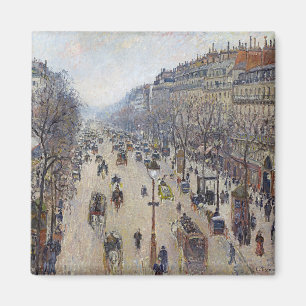 Camille Pissarro - Boulevard Montmartre, morgens Magnet