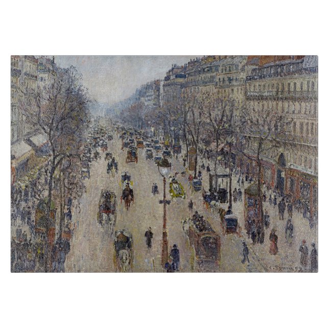 Camille Pissarro - Boulevard Montmartre, morgens Schneidebrett (Vorderseite)