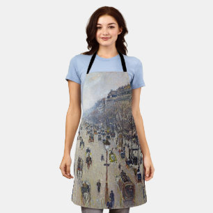 Camille Pissarro - Boulevard Montmartre, morgens Schürze