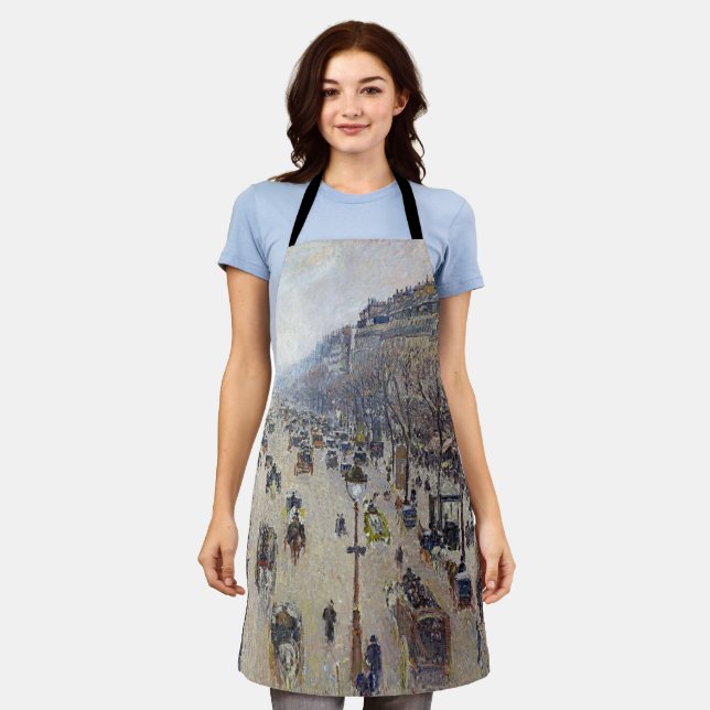 Camille Pissarro - Boulevard Montmartre, morgens Schürze (Getragen)