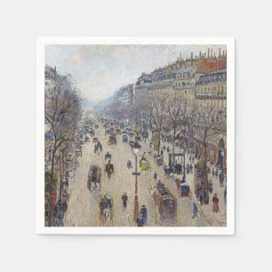 Camille Pissarro - Boulevard Montmartre, morgens Serviette