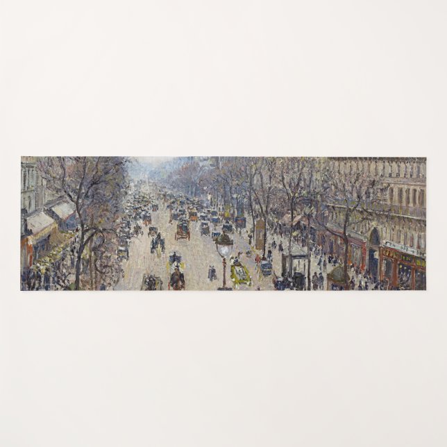 Camille Pissarro - Boulevard Montmartre, morgens Yogamatte (Vorderseite (Horizontal))