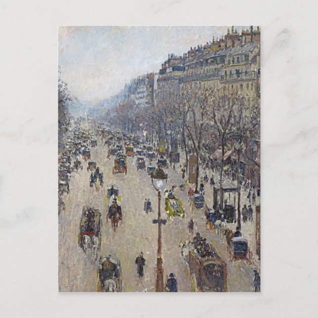 Camille Pissarro - Boulevard Montmartre Postkarte (Vorderseite)
