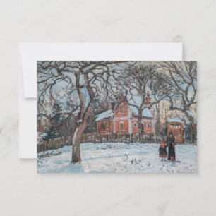 Camille Pissarro - Chataigniers a Louvecienne Dankeskarte