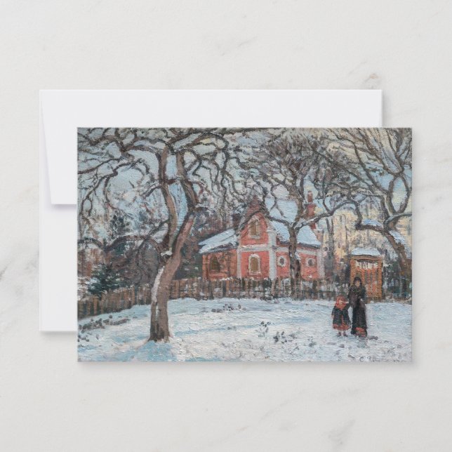 Camille Pissarro - Chataigniers a Louvecienne Dankeskarte (Vorderseite)