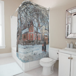 Camille Pissarro - Chataigniers a Louvecienne Duschvorhang