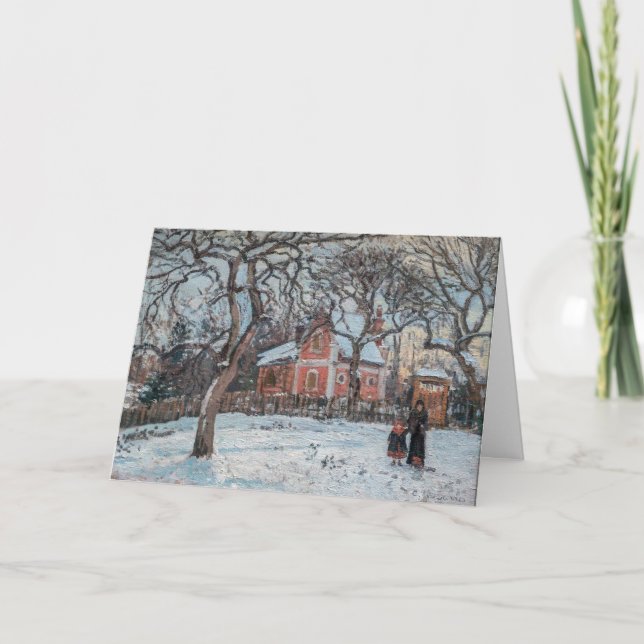 Camille Pissarro - Chataigniers a Louvecienne Karte (Vorderseite)