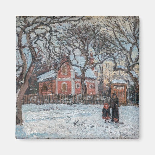 Camille Pissarro - Chataigniers a Louvecienne Magnet (Vorne)