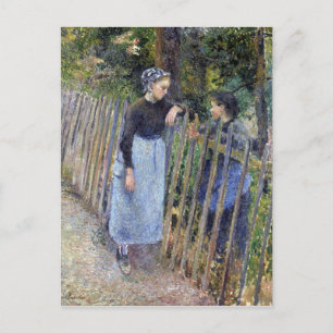 Camille Pissarro Conversation Postkarte