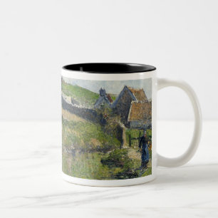 Camille Pissarro der Bauernhof bei Osny, 1883 Zweifarbige Tasse