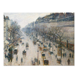 Camille Pissarro - Der Boulevard Montmartre Fotodruck