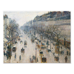 Camille Pissarro - Der Boulevard Montmartre Fotodruck