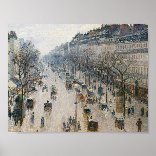 Camille Pissarro - Der Boulevard Montmartre Poster (Vorne)