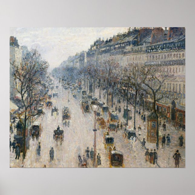 Camille Pissarro - Der Boulevard Montmartre Poster (Vorne)