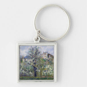 Camille Pissarro   der Gemüsegarten mit Bäumen Schlüsselanhänger