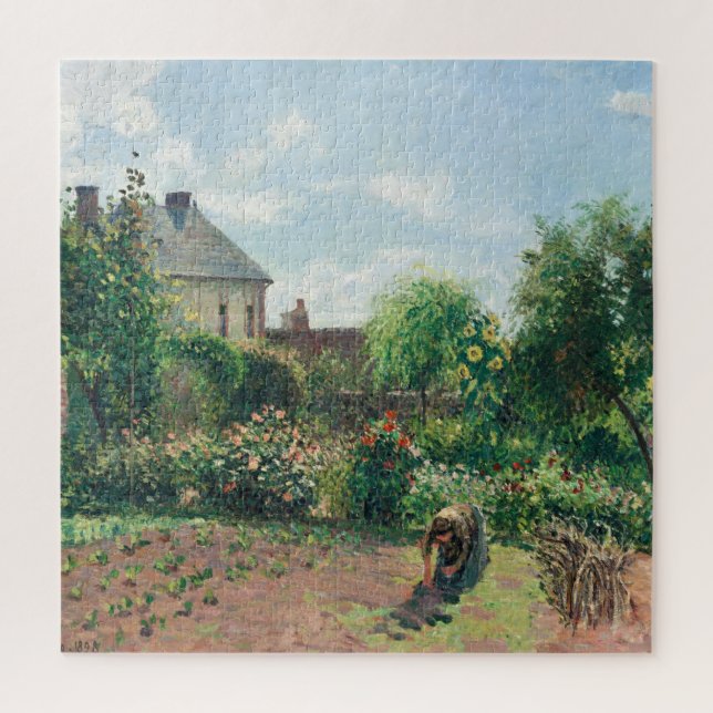 Camille Pissarro Der Künstlergarten in Eragny Puzzle (Vertikal)