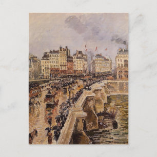 Camille Pissarro - Der Pont Neuf, der Rainy Nachmi Postkarte