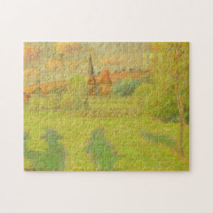 Camille Pissarro der Schäfer und die Kirche von Puzzle