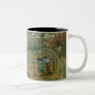 Camille Pissarro   der Zaun, 1872 (Öl auf Zweifarbige Tasse