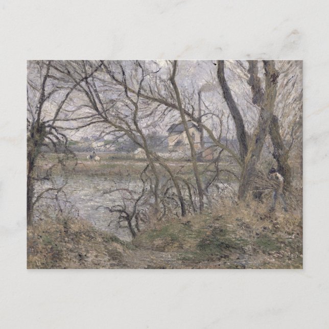 Camille Pissarro | Die Banken des Oises Postkarte (Vorderseite)