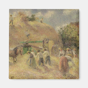 Camille Pissarro die Ernte, 1883 Magnet