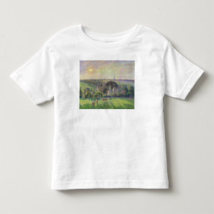 Camille Pissarro die Kirche und der Bauernhof Kleinkind T-shirt