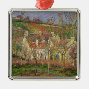 Camille Pissarro   die roten Dächer oder Ecke Silbernes Ornament