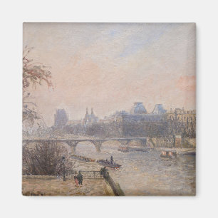 Camille Pissarro - Die Seine und der Louvre Magnet