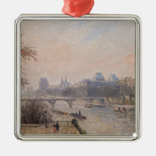 Camille Pissarro - Die Seine und der Louvre Ornament Aus Metall