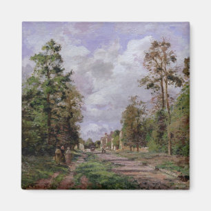 Camille Pissarro   die Straße zu Louveciennes, Magnet