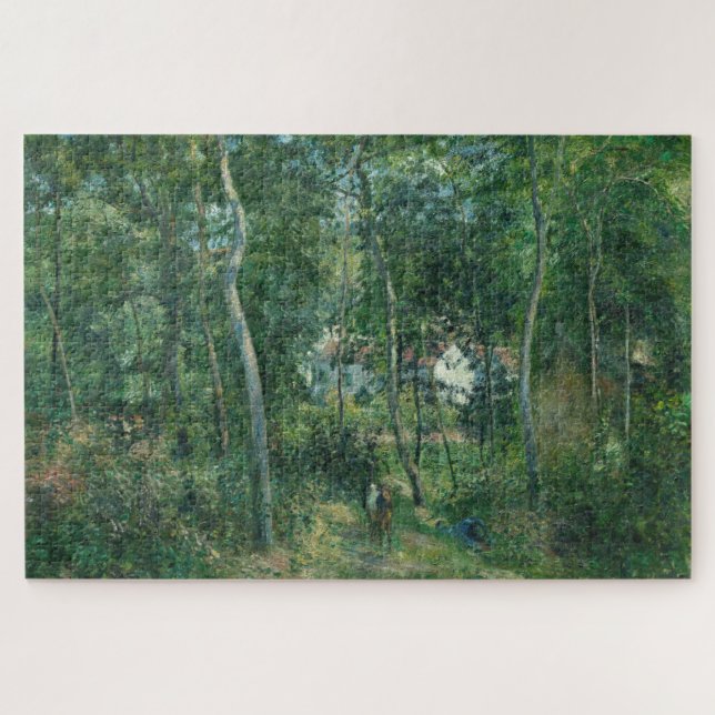 Camille Pissarro Edge of Woods Near L'Hermitage Puzzle (Horizontal)