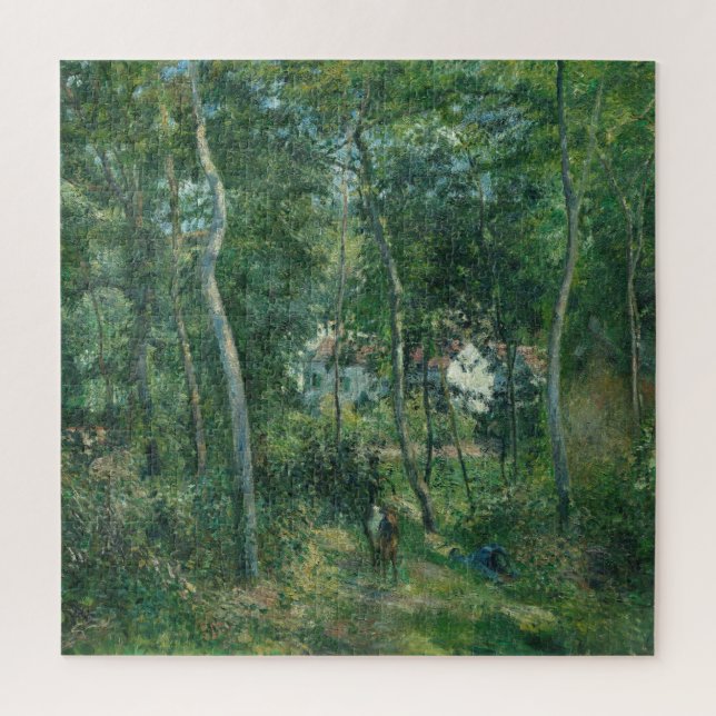 Camille Pissarro Edge of Woods Near L'Hermitage Puzzle (Vertikal)