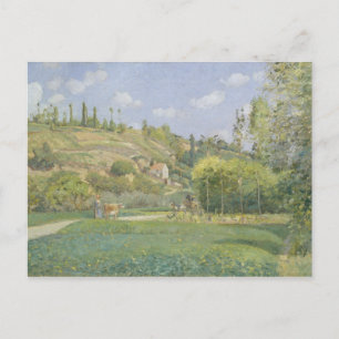 Camille Pissarro   Ein Landhaus in Valhermeil, Auv Postkarte