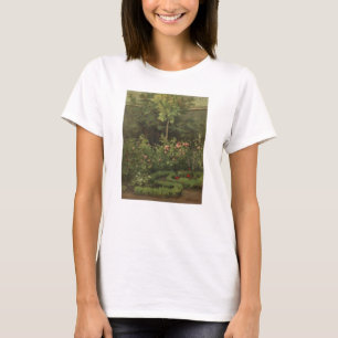 Camille Pissarro ein Rosen-Garten T-Shirt