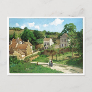 Camille Pissarro - Einsiedlerei Pontoise 1867 Öl Postkarte