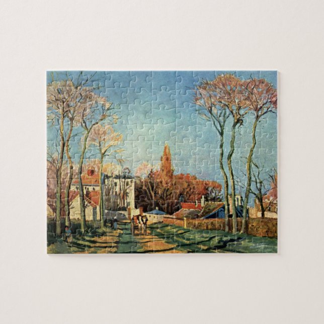 Camille Pissarro Eintritt in das Dorf Voisins Puzzle (Horizontal)