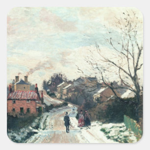 Camille Pissarro   Fox hill, Obernorwood, 1870 Quadratischer Aufkleber