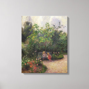 Camille Pissarro Garten im Hermitage Leinwanddruck