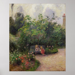 Camille Pissarro Garten im Hermitage Poster