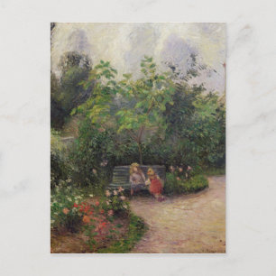 Camille Pissarro   Garten im Hermitage Postkarte