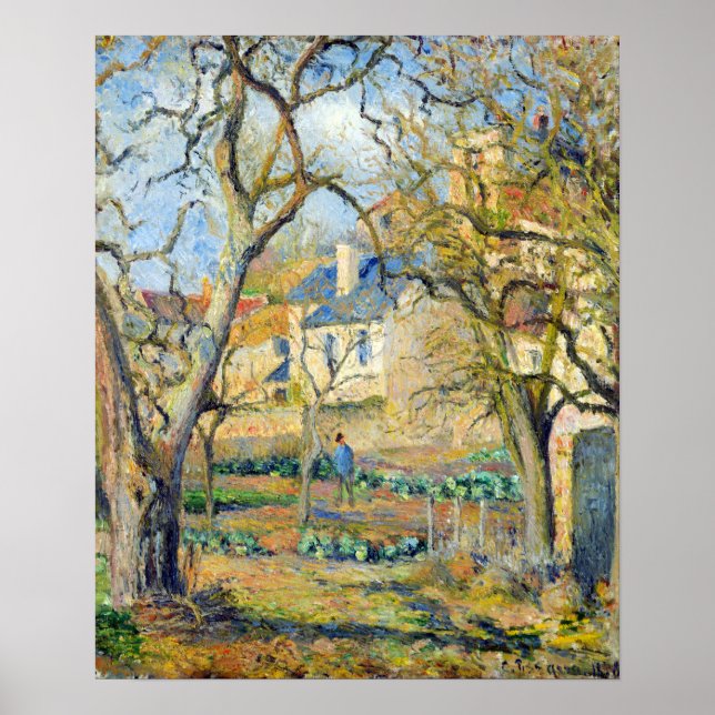 Camille Pissarro Gemüsegarten Poster (Vorne)
