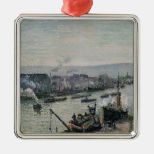 Camille Pissarro Heilig-Trennen Hafen, Rouen, Silbernes Ornament