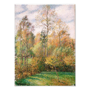 Camille Pissarro - Herbst, Pappeln, Eragny Fotodruck