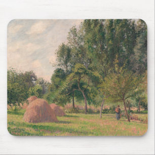 Camille Pissarro - Hystacks, Morning, Eragny Mousepad