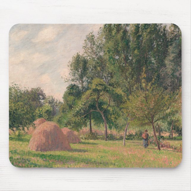 Camille Pissarro - Hystacks, Morning, Eragny Mousepad (Vorne)