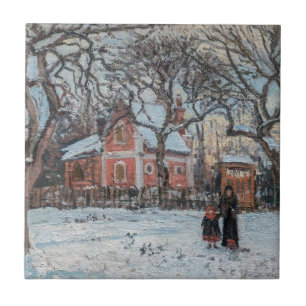 Camille Pissarro - Kastanien in Louveciennes Fliese